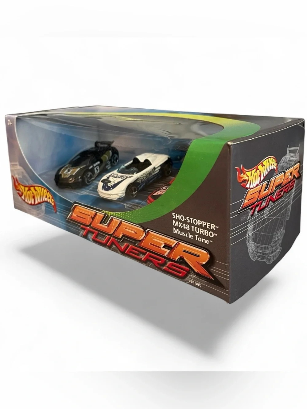 Hot Wheels SUPER TUNERS SET 2000 Series Sho-Stopper-MX48 Turbo-Muscle Tone